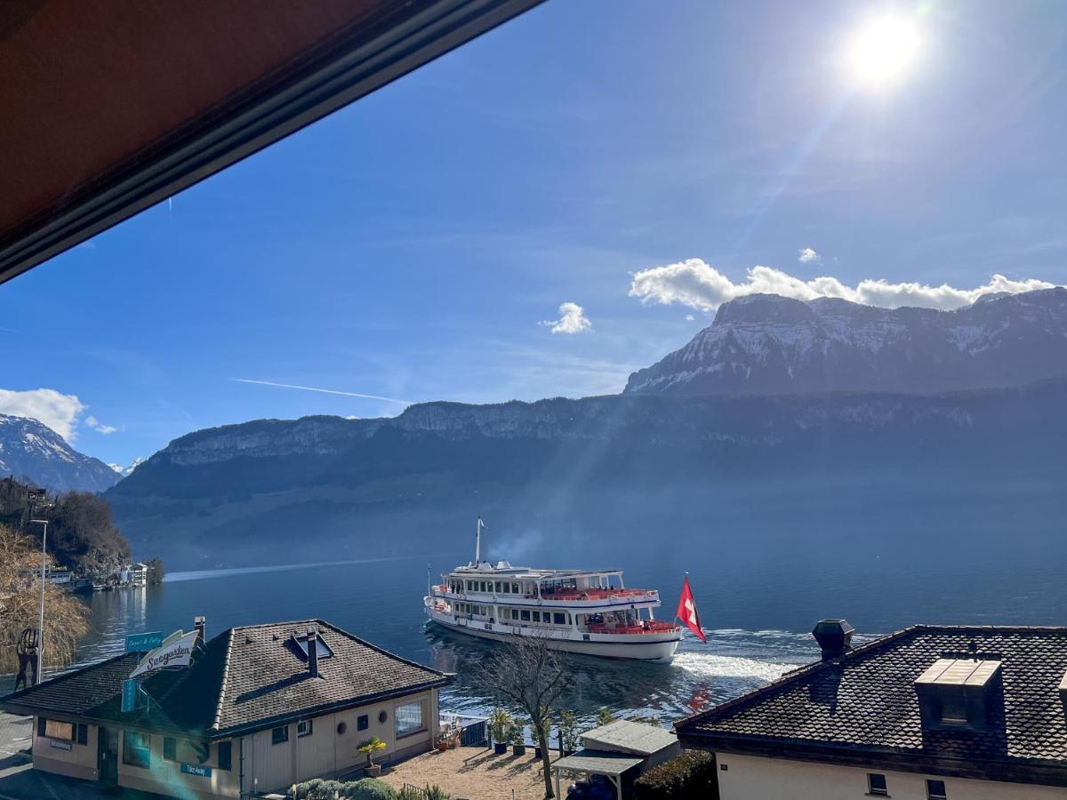 Seehotel Riviera At Lake Lucerne Герсау Экстерьер фото
